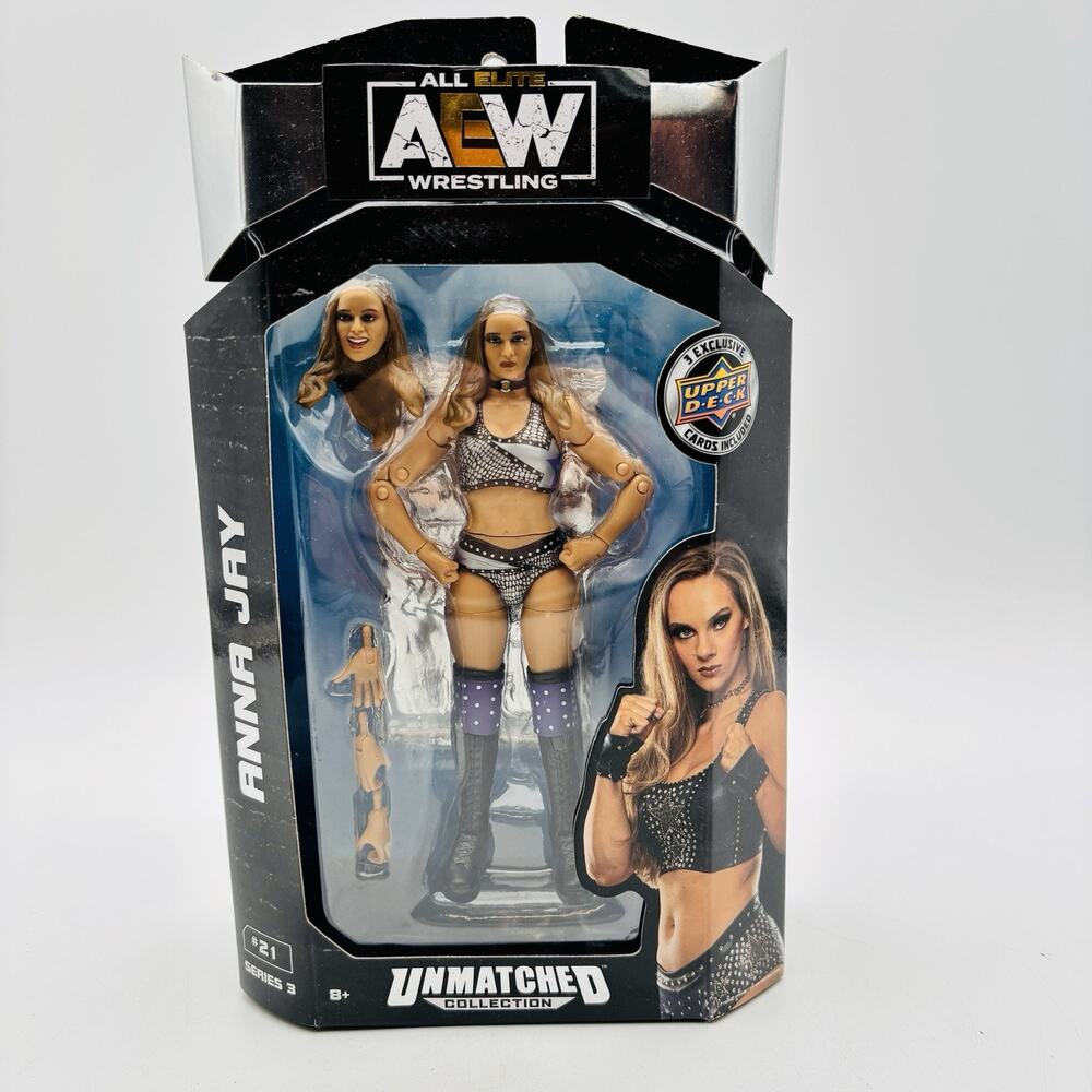 New AEW Unmatched Collection Series 3 Anna Jay Action Figure #21 Jazwares Sealed